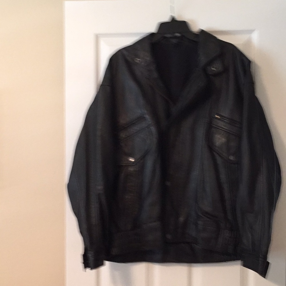 Men’s genuine leather jacket...XL but runs small